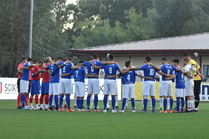 Nazionale Italia minuto silenzio