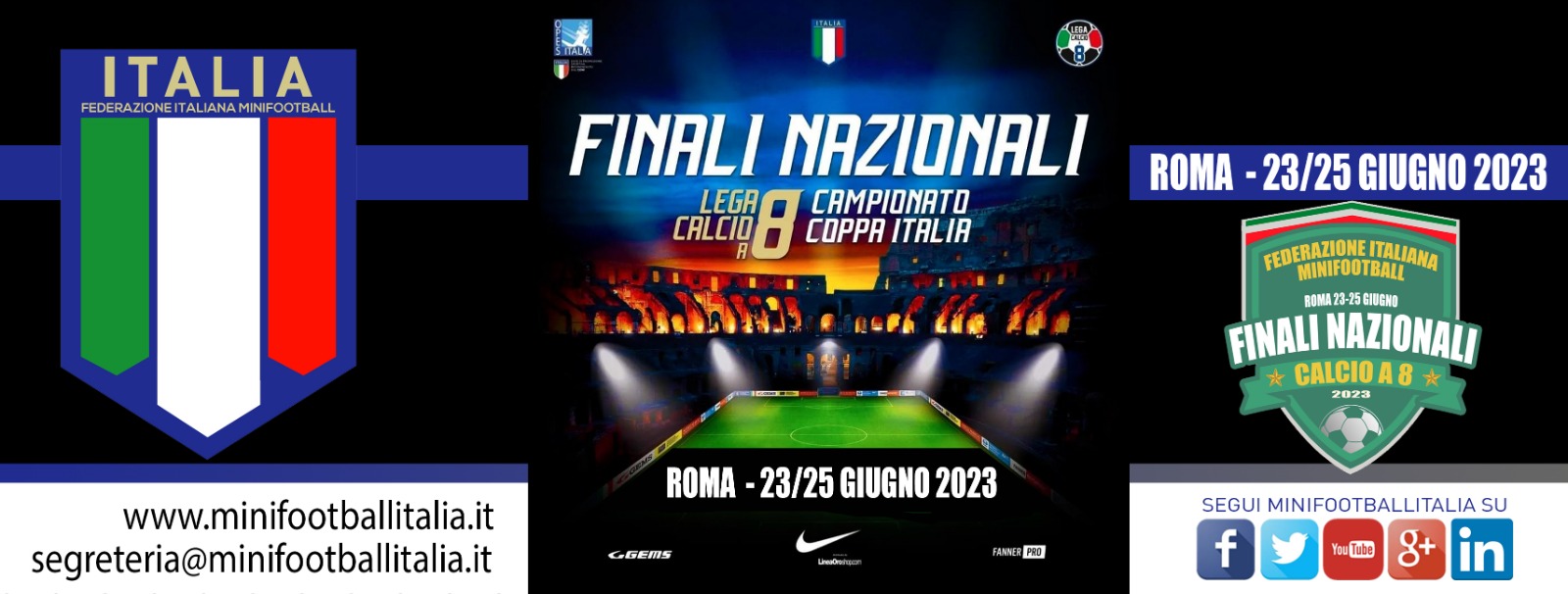 Federazione Italiana Minifootball Finali Nazionali 2023 C8 banner