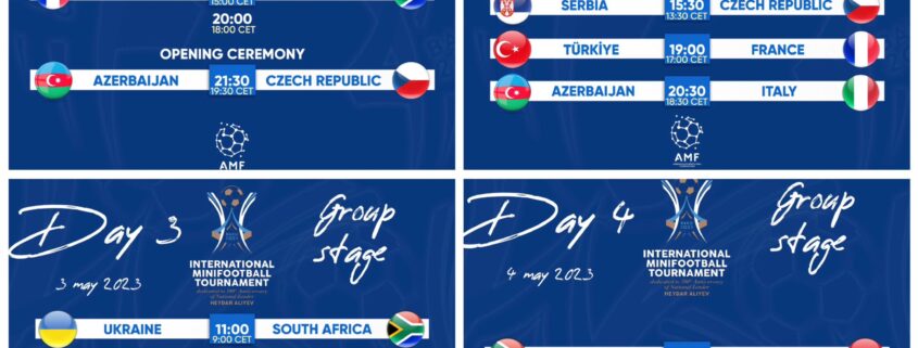 Calendario Friendly Cup Baku 2023