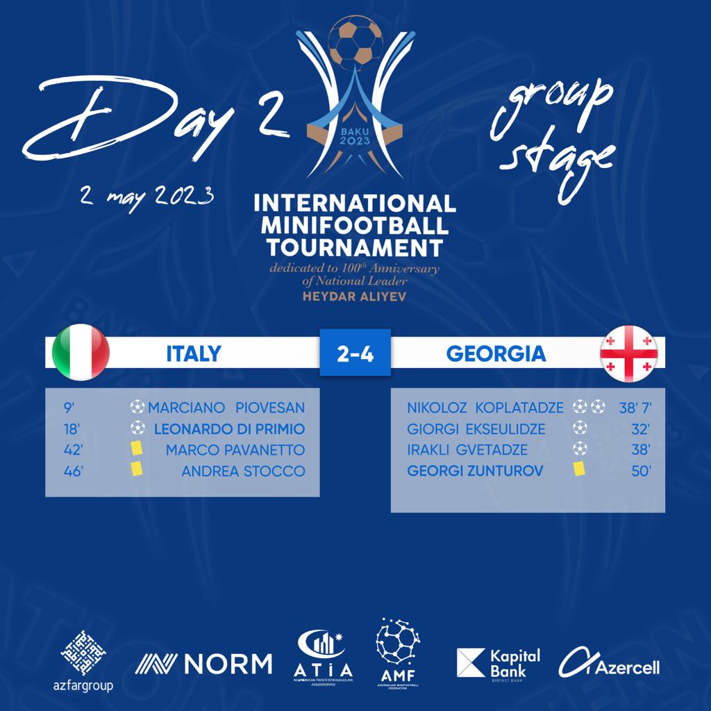 Italia-Georgia 2-4 friendly cup baku 2023