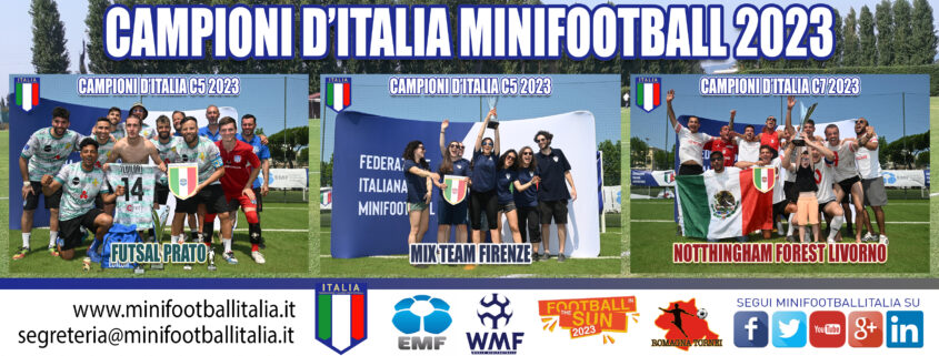 Banner Finali Nazionali Campioni Minifootball 2023