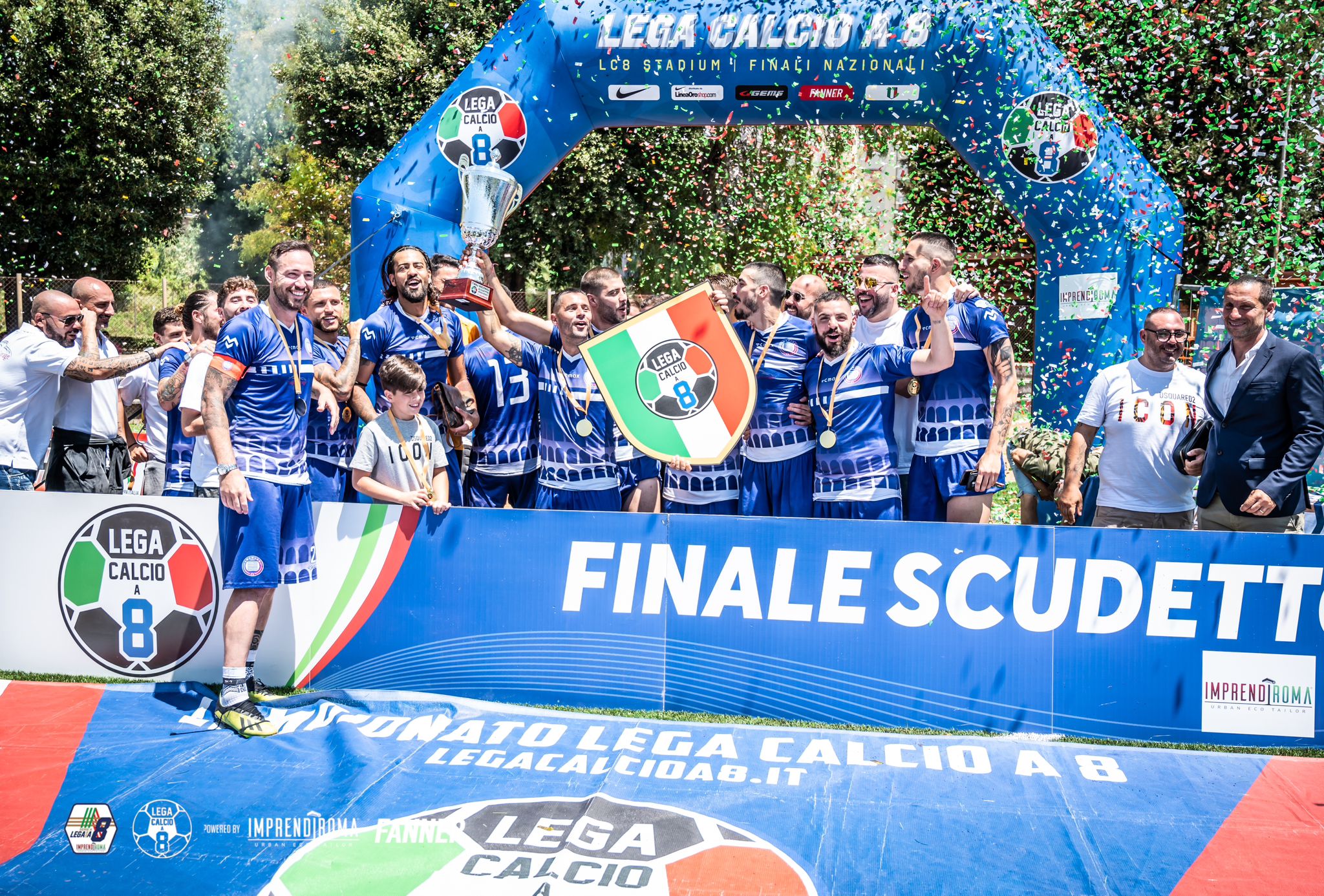 Campioni d'Italia 2023 c8 Maschile Swamlab Roma