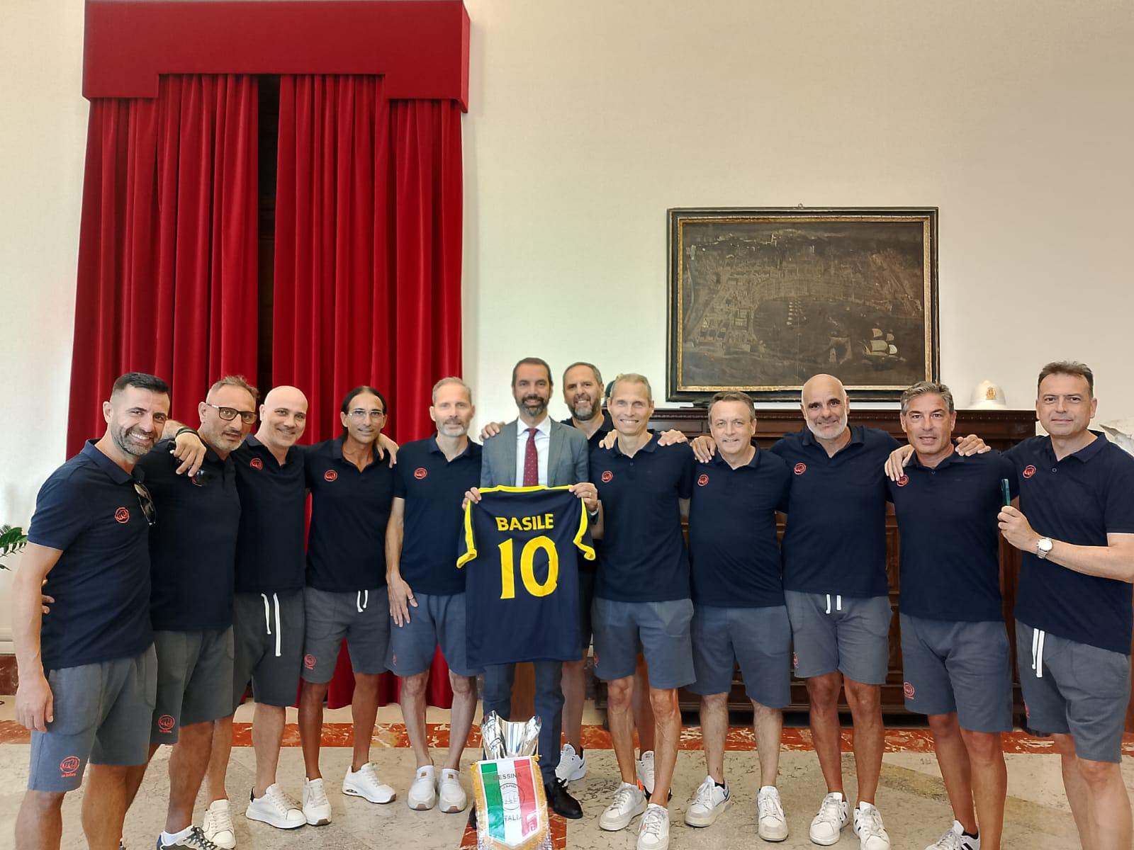 La squadra La Bufera ricevuta dal sindaco di Messina